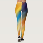 Leggings Bi-color numérique Abstraite (Dos)