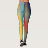 Leggings Bi-color numérique Abstraite (Dos)