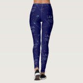 Leggings Bibliothèque de constellation zodiaque (Dos)