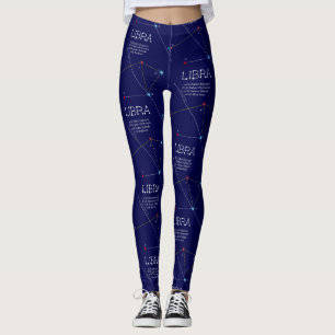 Leggings Bibliothèque de constellation zodiaque