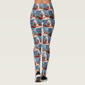 Leggings Bichon Frise Chien dans la boue Laisser passer la (Dos)