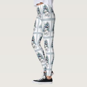 Leggings Bichon Frise Christmas