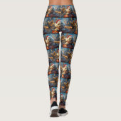 Leggings Bichon Frise Dog Roller Dessous de verre Noël (Dos)