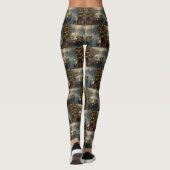 Leggings Bichon Frise Noël Festive Voyage (Dos)
