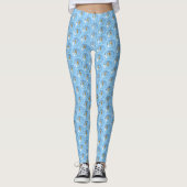 Leggings Bickadee sur la peinture d'alimentation - Oiseaux (Devant)