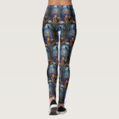 Leggings Biewer Terrier Chien Whimsical Halloween Peinture (Dos)