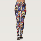 Leggings Biewer Terrier Chiens Citrouille Halloween Funny (Dos)