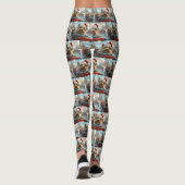 Leggings Biewer Terrier Dog Roller Dessous de verre Noël (Dos)