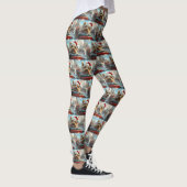 Leggings Biewer Terrier Dog Roller Dessous de verre Noël (Droite)