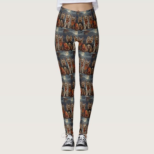 Leggings Biewer Terrier Halloween Épouvantable (Devant)