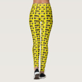 Leggings Big Yellow School Bus Conducteur Pédale Enseignant (Dos)