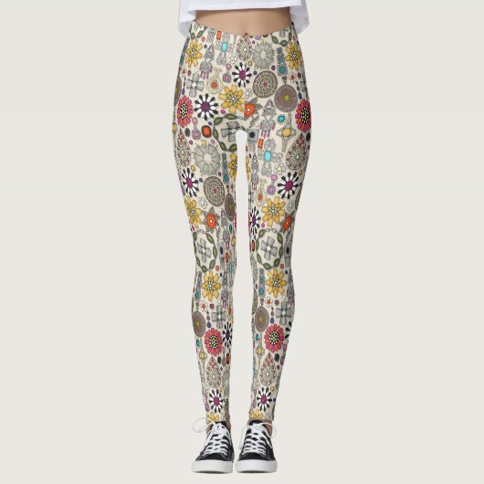 Leggings bijou boho trésors lin (Devant)