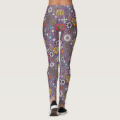 Leggings bijoux boho trésors lilas (Dos)