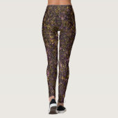 Leggings Bijoux or, violet, Parties scintillant Avocado TEX (Dos)