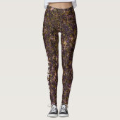 Leggings Bijoux or, violet, Parties scintillant Avocado TEX (Devant)