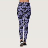 LEGGINGS BIKINI ROSE (NOIR//LAVENDER) (Dos)