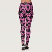 LEGGINGS BIKINI ROSE (NOIR/ROSE) (Dos)