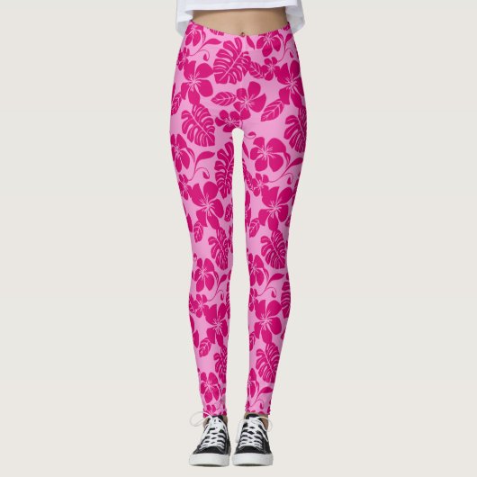 LEGGINGS BIKINI ROSE (ROSES) (Devant)