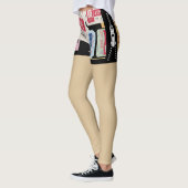 Leggings Billets Cenima anciens uniques Fake shorts Zipper (Gauche)
