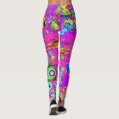 Leggings BINGO BINGO Peinture rayée CBDOilPrincesse  (Dos)