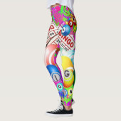 Leggings BINGO BINGO Peinture rayée CBDOilPrincesse  (Gauche)