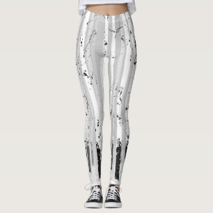 Leggings Birch Trees Vintage Arrière - plan horizontal