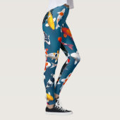 Leggings Bird's Eye View of Colorful Koi Fish Pond (Droite)