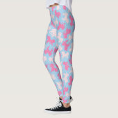 Leggings Biscuits givrés de licorne sur les guêtres bleues (Gauche)