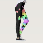 Leggings Black And Pastel Rainbow Star (Droite)