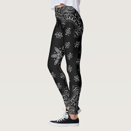 Leggings Black Bandana Boho (Gauche)
