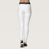Leggings Black Belt Karate Arts martiaux Blanc (Dos)
