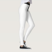 Leggings Black Belt Karate Arts martiaux Blanc (Droite)