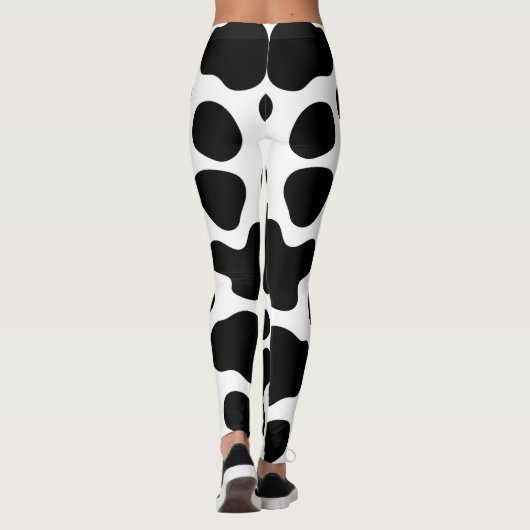 Leggings black cow (Dos)