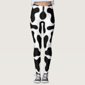 Leggings black cow (Devant)