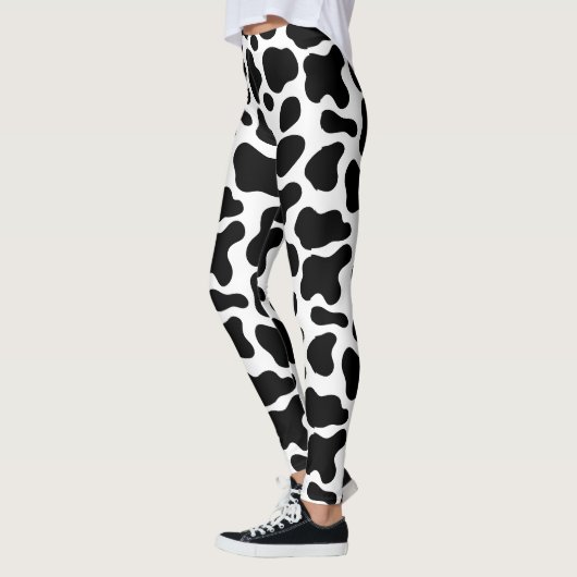 Leggings black cow riddle (Gauche)