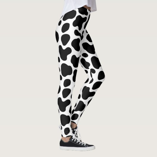 Leggings black cow riddle (Droite)