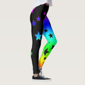 Leggings Black Et Rainbow Star (Droite)