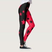 Leggings Black Et Red Star (Droite)