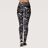 Leggings Black Flower Lady (Dos)
