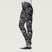 Leggings Black Flower Lady (Gauche)