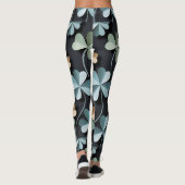 Leggings "Black Flower Leggings-Christian Ai design (Dos)