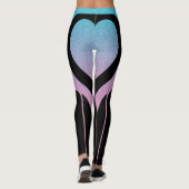Leggings Black Girly Parties scintillant Coeur Butt Activew (Dos)