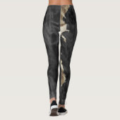 Leggings Black Gold Cream Western Cowhide (Dos)
