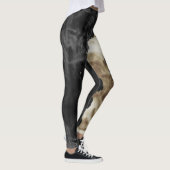 Leggings Black Gold Cream Western Cowhide (Droite)