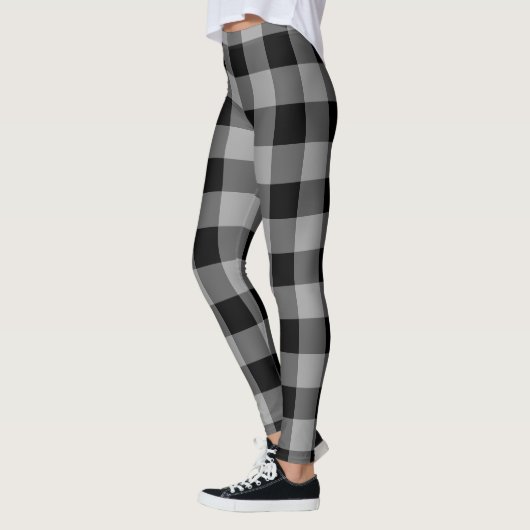 Leggings Black Grey Check (Gauche)