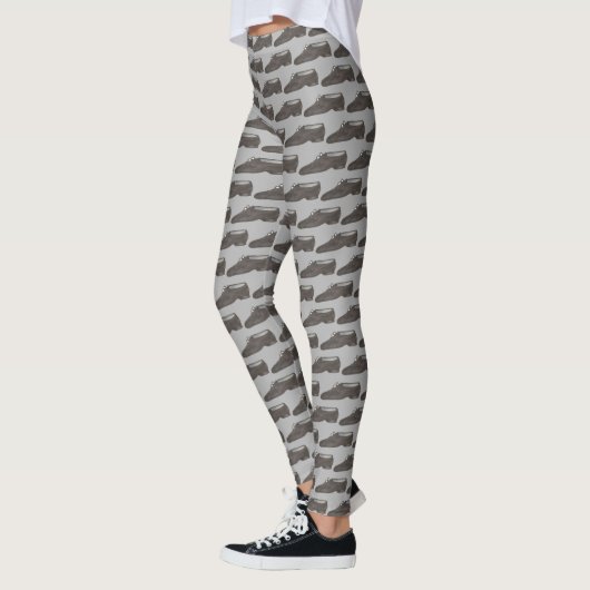 Leggings Black Grey Dance Enseignant Jazz Chaussure Danseus (Gauche)