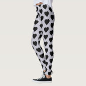 Leggings Black Heart Lavender (Gauche)