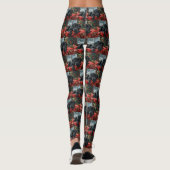 Leggings Black Labrador Chien Festive de Noël (Dos)