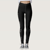 Leggings Black Labrador Retriever mignon Chiens en caricatu (Devant)