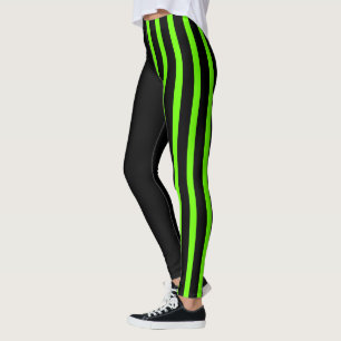 Leggings Black & Lime Jester